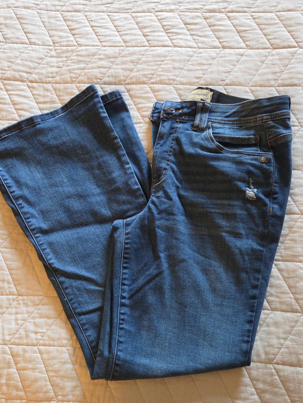Democracy Women's Dark Blue Flare Jeans